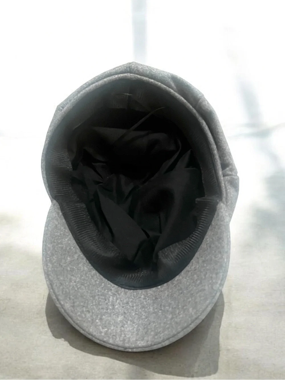 Gray Warm knit Beret Newsboy Cap